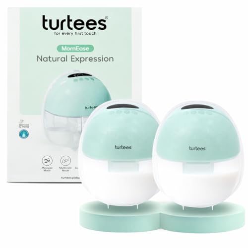 Turtees Wearable Electric Breast Pump for Mothers | Hands-Free In-Bra Milk Expression | Natural Suction with Massage Multitronic & Express Modes | USB Rechargeable Portable & Quiet (2)