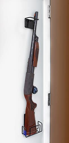 Rack'em Gun Rack Indoor Rifle Racks - Wall Mount Shotgun Hooks For Ar 15 - Archery Bow -Storage For Rifles - Soft Coated Heavy Duty Steel #TOP1