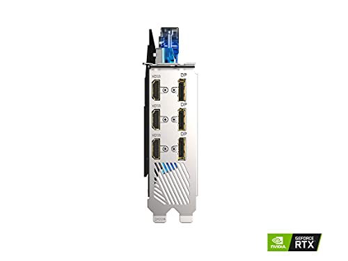 AORUS GeForce RTX 3080 Xtreme WATERFORCE WB 10G (REV 2.0) Scheda grafica, WATERFORCE Water Block Cooling System, LHR, 10GB 320-bit GDDR6X, GV-N3080AORUSX WB-10GD REV2.0 Scheda video - Scheda video - Immagine 8