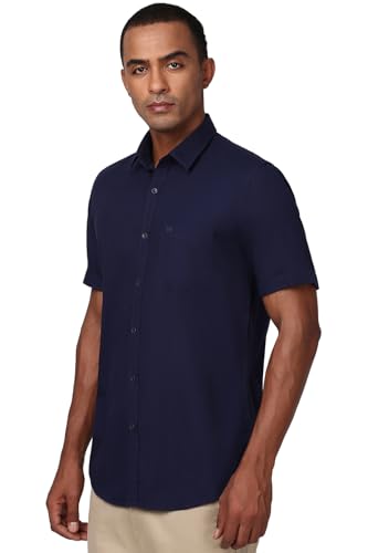 Image of Peter England Men's Solid Slim Fit Shirt