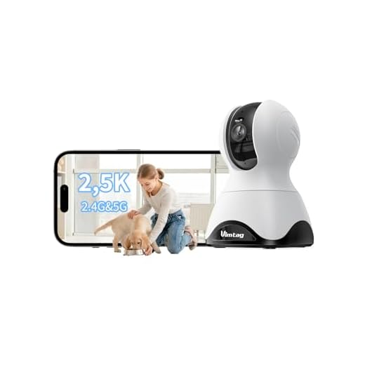 Vimtag 2K Indoor/Pet Camera with 24/7 Live View&Record, HD Night Vision, Motion&Sound Detection for Baby/Dog Cam, Two Way Audio, Cloud/Micro SD Storage, Works with Alexa &2.4Ghz WiFi for Home Security