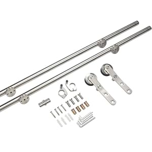 Generisch A-1 Edelstahl Rollleitern-Schienen-Set