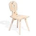 Produktbild 4betterdays.com NATURlich leben! Kinderstuhl aus hochwertigem Zirbenholz - Traditioneller Holzstuhl - Bauernstuhl - Sitzhöhe: 33 cm, Sitztiefe: 28 cm - Handarbeit aus Südtirol