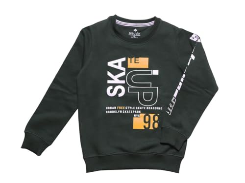 Image of Round Neck Fleece Sweat Shirt for Boy's