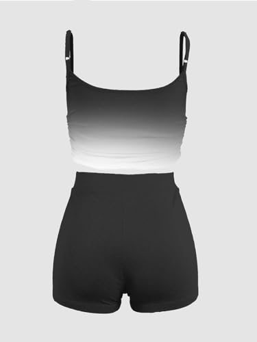 Nimsruc 2 Piece Outfits for Women Summer Sexy Bodycon Sleeveless Active Wear Tracksuits3