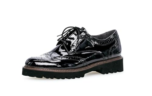 Gabor Damen 05.244.97 Slipper, schwarz (Cognac), 37.5 EU