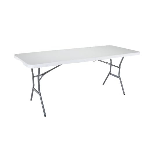Lifetime/Xiamen 5011 6Ft Fold-in-Half Table