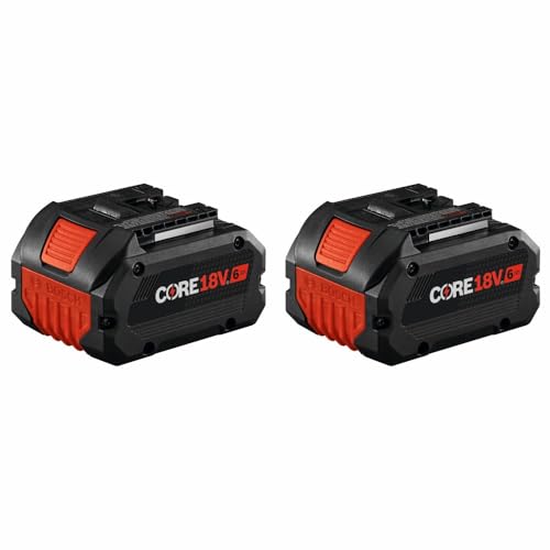 Image of Bosch GBA18V60-2PK 18V CORE18V® Lithium-Ion 6 Ah High Power Battery, 2-Pack