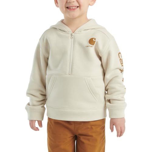 Image of Carhartt Kid's CA6273 Long-Sleeve Half-Zip Sweatshirt - Boys