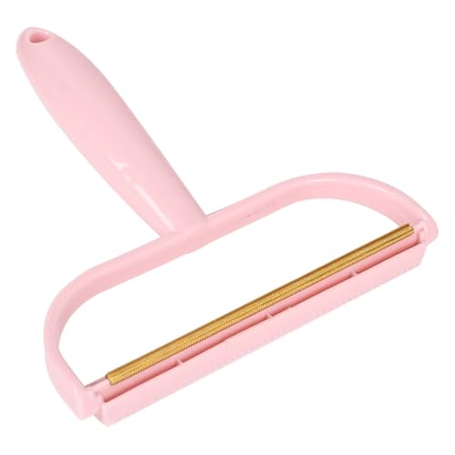 Imagen de TOYZFRIENDY Quitapelusas Manual para Ropa Reutilizable Afeitadora de Pelusas Doble Cara Herramienta Portátil para Eliminar Bolitas Suéteres y Abrigos Color Rosa Adecuado para Viaje