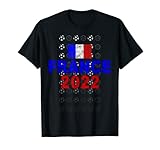 Lustiges Fußballtrikot Frankreich-Flagge Frankreich Retro Trikot T-Shirt