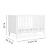 Delta Children Ollie 4-in-1 Convertible Crib - Greenguard Gold Certified, Bianca White
