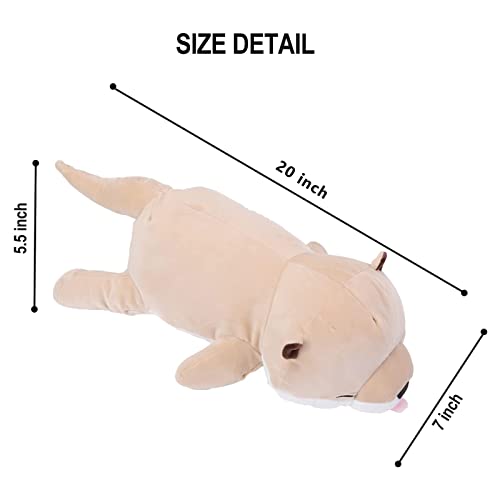 Cute Otter Plush, Soft Sea Otter Stuffed Animal Hugging Pillow, Sea Otter Plushie Gift For Boys Girls Kids Toddlers Children, Adorable Sea Animal Plush Toy, Creative Stuffed Otter Decoration, 20" #TOP2