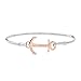 Produktbild PAUL HEWITT Damen Armreif Silber Anchor Cuff - Armreifen Damen Silber, Armreif Edelstahl Damen mit Anker-Verschluss (Rosegold)