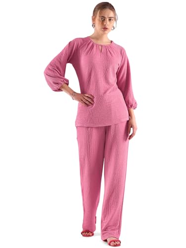 Image of Westhood Women's Polyester Bodycon Mini Co Ords Set