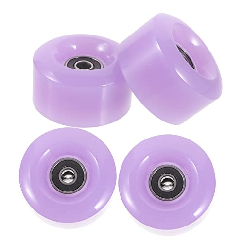 ifundom 4Pcs Roller Skate Wheels for Outdoor Skating Durable Jelly Wheels with Bearings Easy Installation for Beginners and Professionals Great for Rough Surfaces Skates