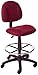 Pack of 4 - Boss Office Products Ergonomic Works Drafting Chair Without Arms in Burgundy