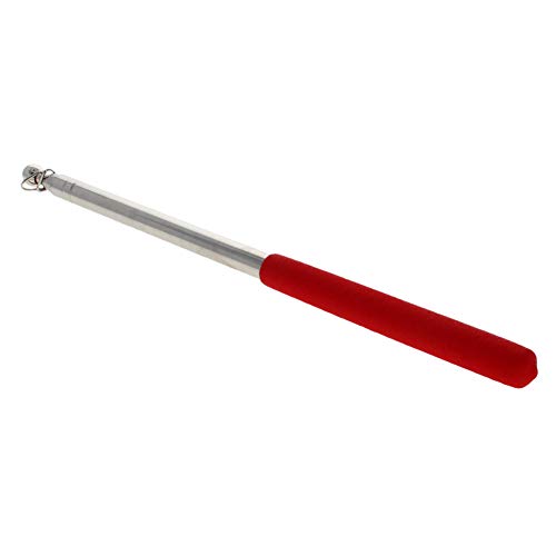 Image of Othmro 1Pcs Hollow Telescopic Teachers Pointer, Teaching Pointer Stick for Classroom, Metal Hand Retractable Pointer Extended Length 63 inch, Handheld Presenter Whiteboard Pointer (Red)
