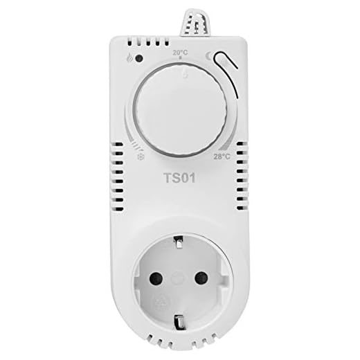 Limmer 9900330 Termostato/ranuras Termostato TS 01, temperaturabhängig PAC100 enchufe con sistemas Fácil Control analógicos para la regulación de calefacción eléctrico, 11 28 grados C, 230 V/50 Hz