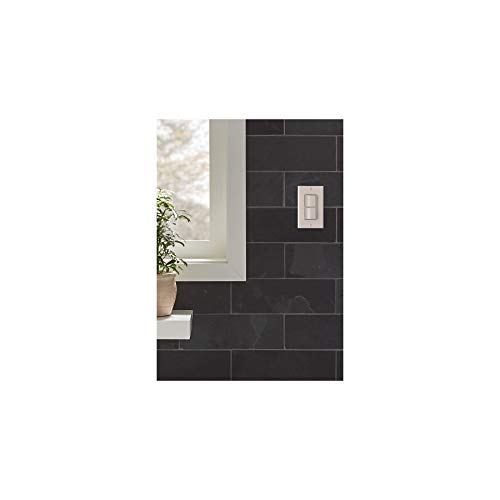 Image of Broan-NuTone P2RW Two-Rocker Wall Control Switch for Bathroom Exhaust Fan, White