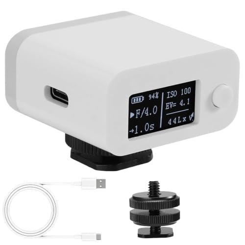 Medidor de luz para cámara con pantalla OLED y batería de 300mAh para exposición en estudio fotográfico