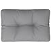 XinZaphrisal Grey Rectangular Pallet Cushion 100% Polyester 23.6 x 15.7 x 4.7 Inches Water-Resistant Indoor Outdoor Use Durable Polyester Fibrefill Filling Easy Maintenance Spot Clean
