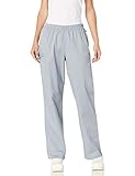 Cherokee Women's Ww Flex W Certainty Midrise Straight Leg Elastic Waist Pant, Grey, Small
