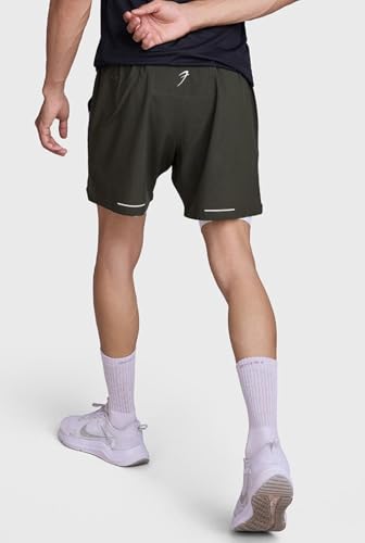 Image of FUAARK 2 in 1 Compression Shorts for Men for Gym, Sports, Running & Cycling Activities with Pocket