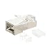 CableCreation 50-PACK Cat 6A RJ45 Modular Plug (three-piece suit), Shielded FTP Network connector For Solid Wire and Standard Cable
