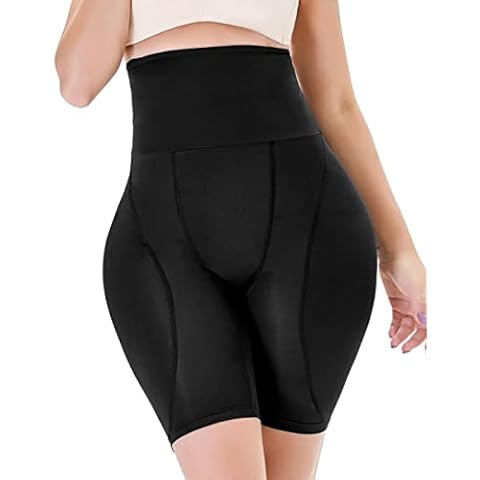 SHINEQIN Hip and Butt Lifting Shorts, Hip Pads for Women Shapewear, Hip Enhancer with Hip Dip Pads, High Waist Tummy Control Shorts with Fake Butt, Tummy Tuck Compression Thigh Slimmer for Women Cover