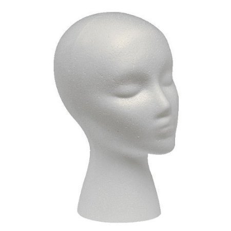 Case Pack of 12 Giell Styrofoam Foam Mannequin Wig Head Display Hat Cap
