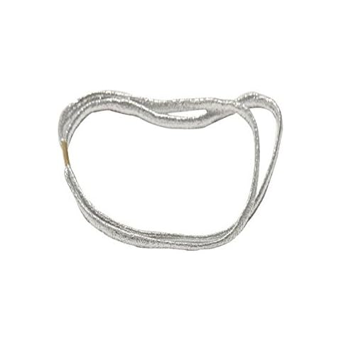 Kiara World Silver Elastic Double Hair Head Band Tiara Women Fashion Cover