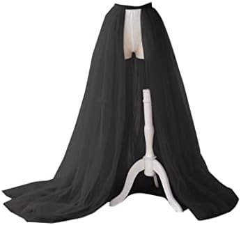 Detachable Wedding Train Only Length 66" Wedding Maxi Tulle Skirts Floor Length Overskirt for Bridal Party