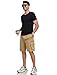 ZAFUL Flat Pocket Casual Shorts for Men Cargo Shorts Fashion Summer Short Drawstring Outdoor Twill Shorts 1-Khaki M