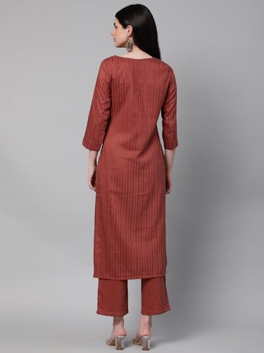 Image of Hritika Self Design Viscose Rayon Kurta & Trousers Set (HRKB0048 Parent)