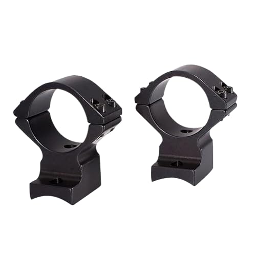 Talley Lightweight Alloy 1in High Black Scope Mounts Compatible with Weatherby