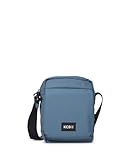 KCB Bandolera Pequeña de Hombre Skid | Diseño Práctico | Bolsillos Multiusos | Ideal para el Día a Día | Asas Ajustables | 100% Vegano | Color Agua