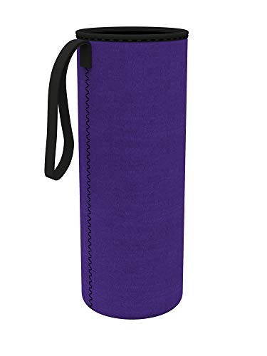 spottleu00ae Neoprenhülle für Glasflachen in 550, 750 und 950ml - Hergestellt aus umweltfreundlichem Neopren (Lila, 950 ml)