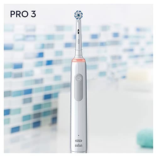 Oral-B Pro 3 - 3900 - Set van 2 Elektrische Tandenborstels Zwart en Wit, 2 Handvatten Met Zichtbare Poetsdruksensor, 2… - Image 3