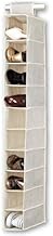 BINO 10-Shelf Shoe Closet Organizer - Beige | Closet Hanging Organizer | Hanging Shoe Rack Storage & Organizer for Bedroom | Hanging Shelves | Portable Closets for Hanging Shoes | Room Essentials