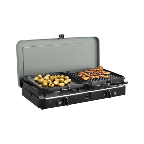 CADAC - 2-Cook 3 Pro Deluxe Camping Gasgrill - 50mBar - Stahl, Aluminium und Kunststoff - Gas-Campingkocher