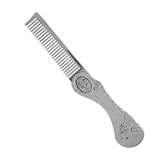 Peine plegable zinc aleación antiestático portátil miniatura 2