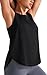 JOYSPELS Ice Silk Workout Tank Tops for Women Cool-Dry Sleeveless Loose Fit Yoga Shirts Athletic Black