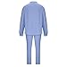prime early access deals today Cotton Linen Sets for Men 2 Piece Button Down Shirt Long Sleeve Drawstring Waist Pants Fall Fashion Outfits 2023 sweatshirt men Light Blue XL