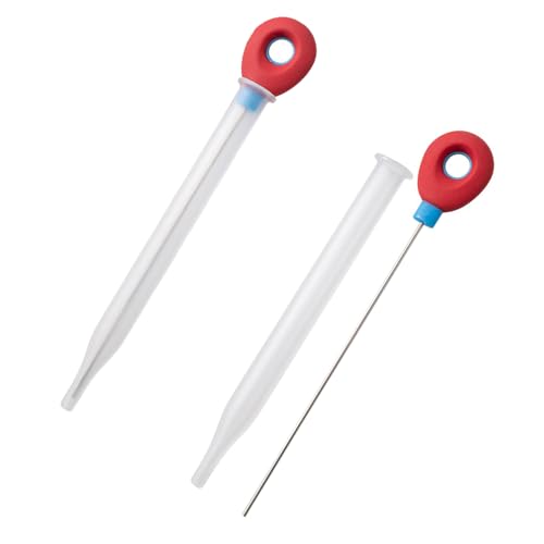 SYEYCW 2 Pezzi Tester per Torta, Tester Cottura Torta in Acciaio Inossidabile con Coperchio, Riutilizzabil, Cottura al Forno, Strumenti per la Cottura di e Biscotti