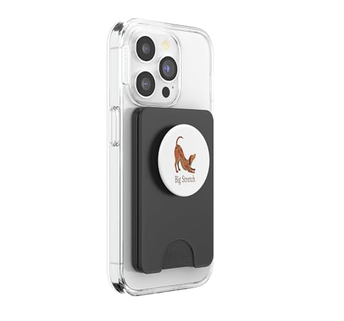 PopWallet pour MagSafe Big Stretch PopSockets chien rigolo
