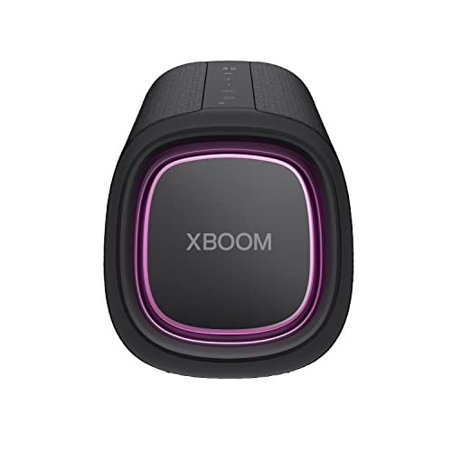 LG XBOOM Go XG7 - Enceinte Bluetooth étanche à l’Eau et à la poussière - Jusqu’à 24h d’autonomie - Bluetooth 5.1 - Puissance 40W - Basses rugissantes, Noir