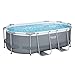 Produktbild Bestway Power Steel Ersatz Frame Pool ohne Zubehör 305 x 200 x 84 cm, grau, oval