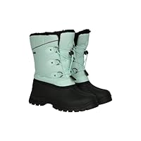 Mountain Warehouse Whistler Kids Snow Boots - Snowproof, Warm, Breathable Childrens Winter Boots, Durable & High Traction Soles - Ideal For Walking & Daily Use Light Blue Junior Shoe Size 3