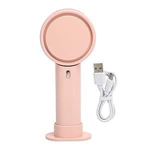 Draagbare Ventilator, Draagbare USB-handventilator Bladeless Type-C Oplaadbare Thuiskantoor Desktop Mini-luchtkoeler, Persoonlijke Ventilator voor Thuis Reizen Kantoorruimte Buitenschool